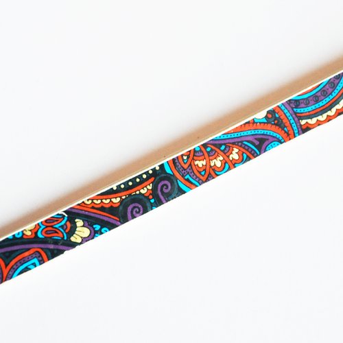 1 mètre de cordon en cuir artificiel motifs ethniques bijoux couture