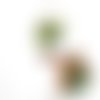 Cache-pot géo à suspendre vert amande et chêne - décoration d'intérieur - plantes - pot de fleurs - leewalia - green lovers - nat