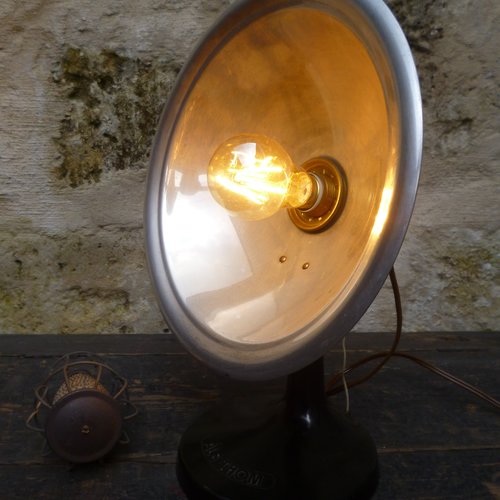Lampe vintage - industrielle - upcycling