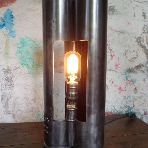 Lampe industrielle - vintage - upcycling - metal