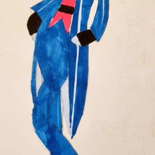 Cosplay vox – hazbin hotel – costume artisanal sur mesure fait main en france