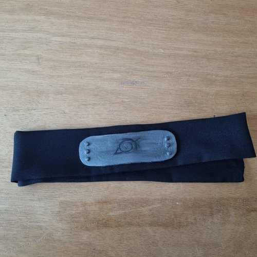 Andeau naruto personnalisable – headband ninja – cosplay konoha / suna / akatsuki – fabrication artisanale