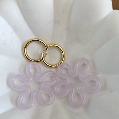 Paire de pampilles neolia - boucles d'oreilles - violet