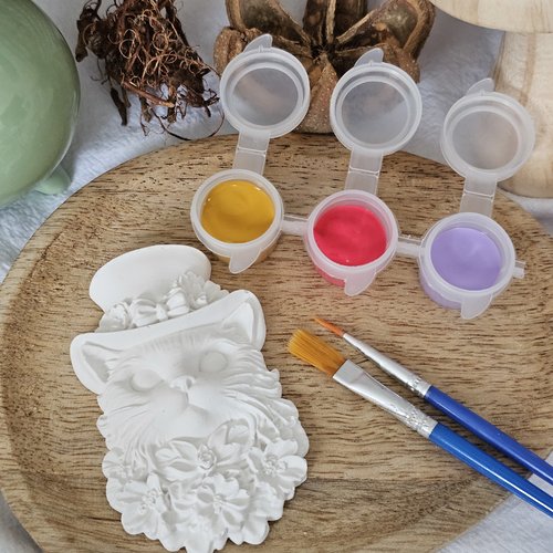 Kit loisir creatif - tête de chat