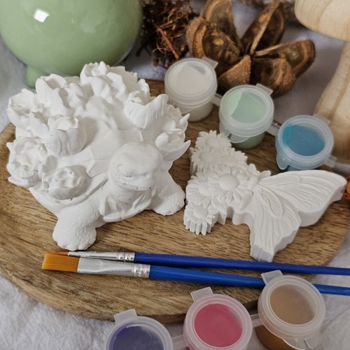 Kit loisir creatif - tortue et papillon
