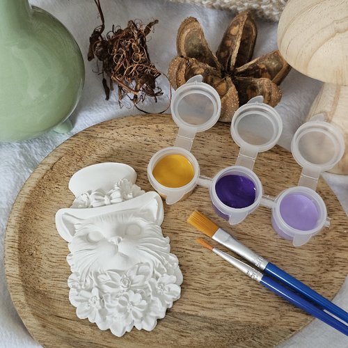 Kit loisir creatif - tête de chat