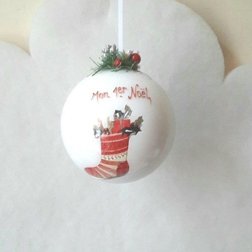 Boule De Noël Personnalisable Diamètre 10 Cm Un Grand Marché