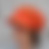 Casquette femme été, casquette gavroche en poly coton rouge, casquette légère doublée, taille 57-57,5cm