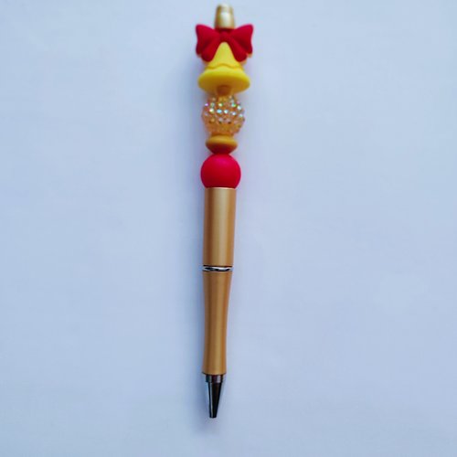 Crayon cloche de noël perles silicone