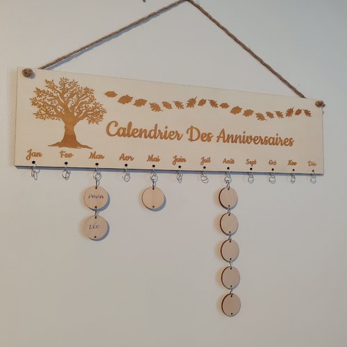 Calendrier d'anniversaire