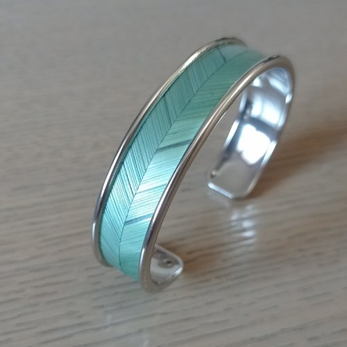 Bracelet jonc turquoise
