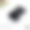 1 x 25mm boucle plastique attache rapide avec passant double -  noir 