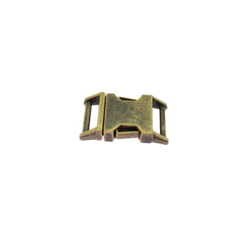 1 x  25mm boucle attache rapide / fermoir clip / metal / bronze antique