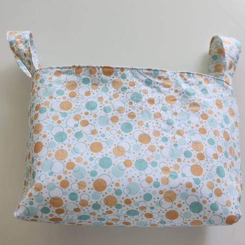 Panier de rangement graphique pastel