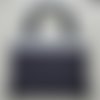 Tote bag plat en denim et plumes