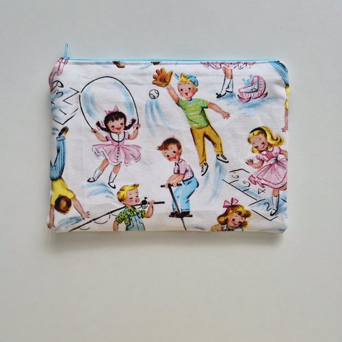 Pochette - trousse enfants vintage