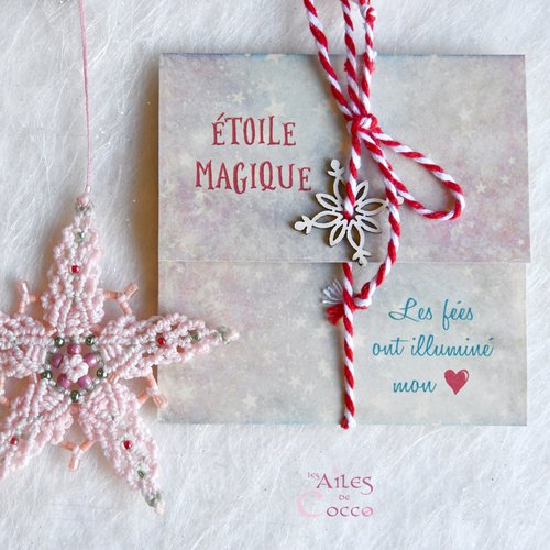 Vendue (similaire disponible ; le contacter) - étoile magique « sucre de rose »