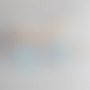 X 2 estampes feuilles filigranes  turquoise clair