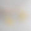X 2 estampes feuille  jaune foncé