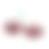 X 2 estampes en filigrane rouge