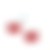 X 2 estampes en filigrane rouge