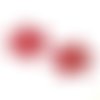 X 2 estampes en filigrane rouge