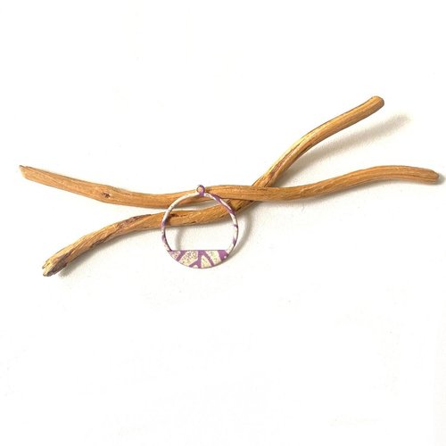 X2 sequins créoles émaillés 20 mm