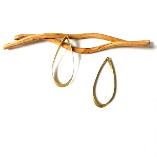 X2 gouttes laiton doré