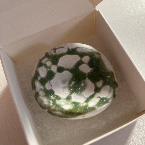 Worry stone, pierre de méditation anti-stress, en céramique, lisse structuré