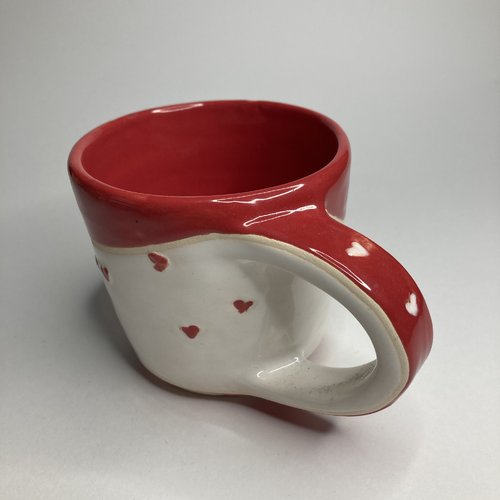 Tasse cœur rouge