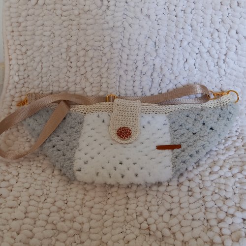 Sac banane beige