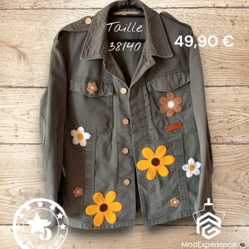 Veste militaire customisee
