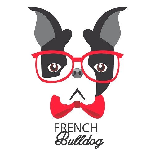 Motif thermo-adhésif french bulldog