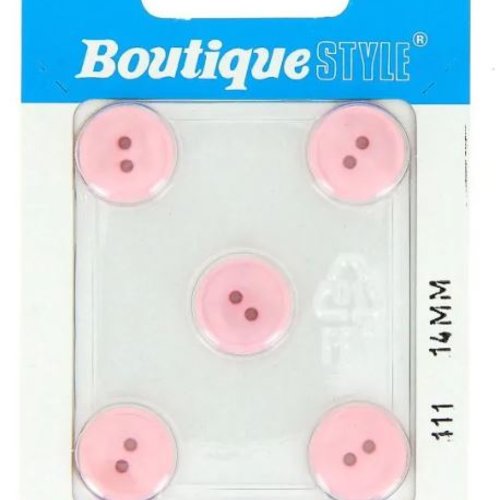 Boutons rose clair 14mm