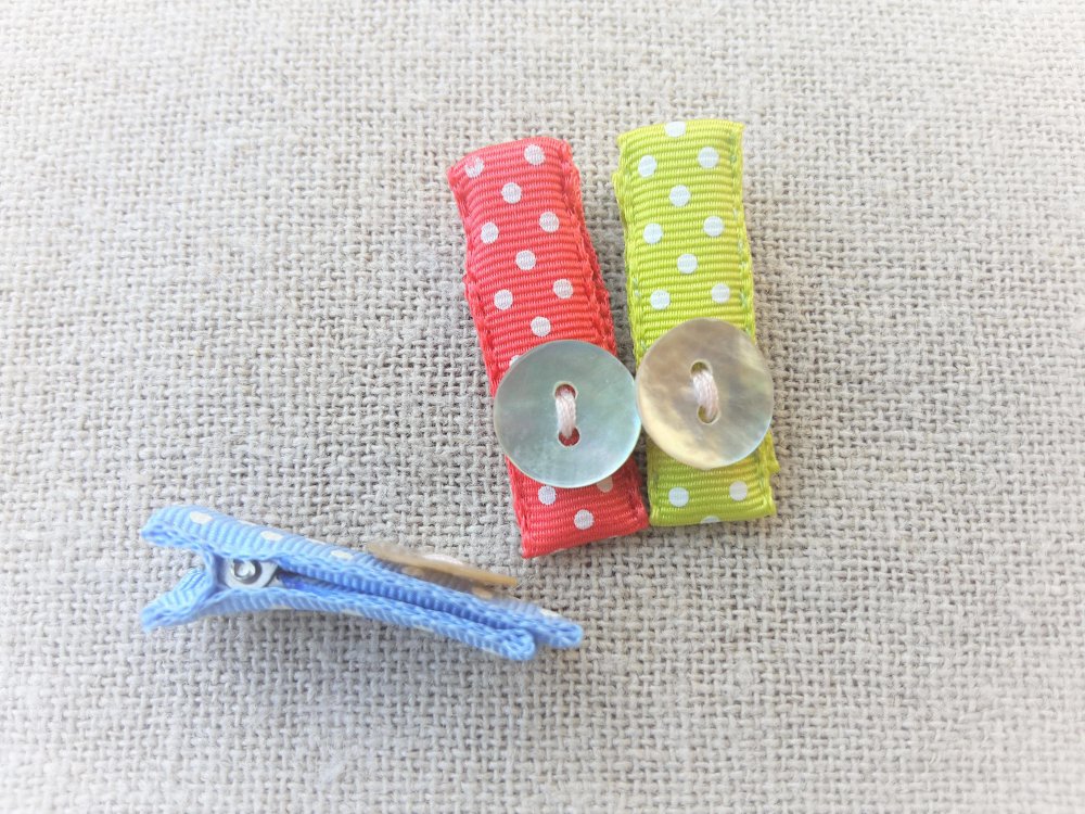 Barrette Bebe Anti Glisse Couleurs Vives A Pois Un Grand Marche