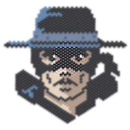 Diagramme zorro - perles miyuki