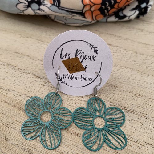 Boucles d’oreilles flora