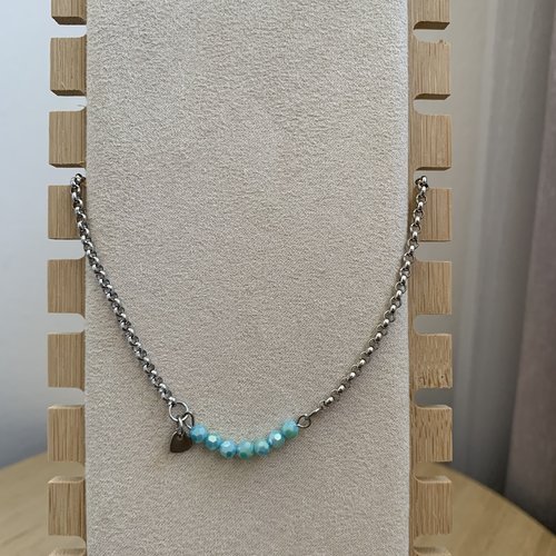 Collier perles turquoises
