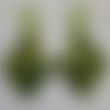 Boucles d'oreilles vert pomme