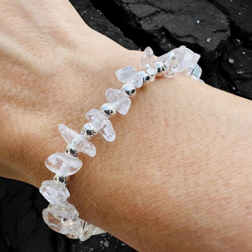 Bracelet femme en cristal de roche