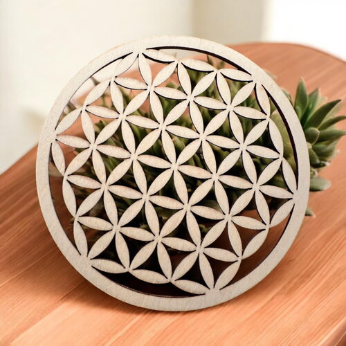 Fleur de vie en bois