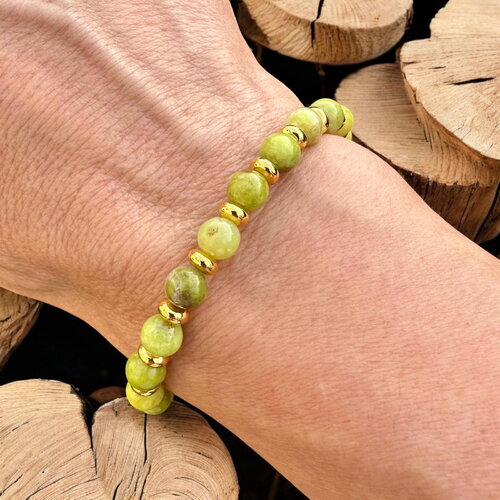 Bracelet opale verte