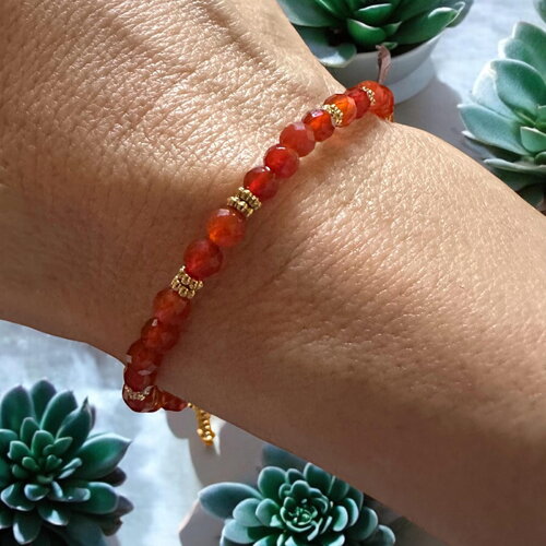 Bracelet en cornaline