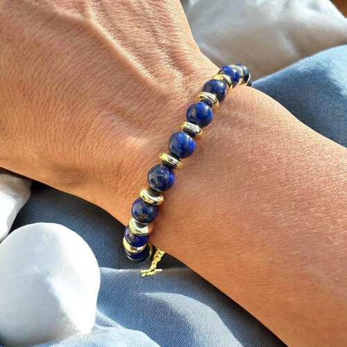 Bracelet lapis-lazuli et hématite