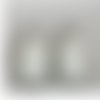 Howlite,clous oreilles pierre semi precieuse,cabochons ronds,cadeau fete anniversaire,fait mains en france,boucles oreilles percees,cadeau f