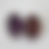 Amethyste,clous oreilles pierre fine violet,cabochons ronds,cadeau fete anniversaire,fait mains en france