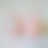 Opale, clous oreilles en bois rose avec tige acier chirurgical et cabochons ronds,pierre precieuse,cadeau fete anniversaire noel
