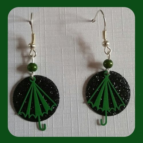 Bo parapluie vert