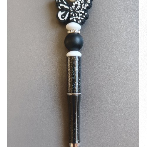 Stylo papillon noir