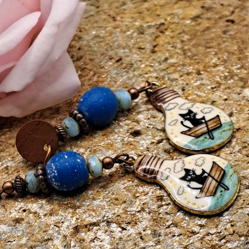 Boucles d'oreilles fantaisie